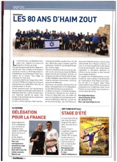 Article dans Self Defense Magazine n°2